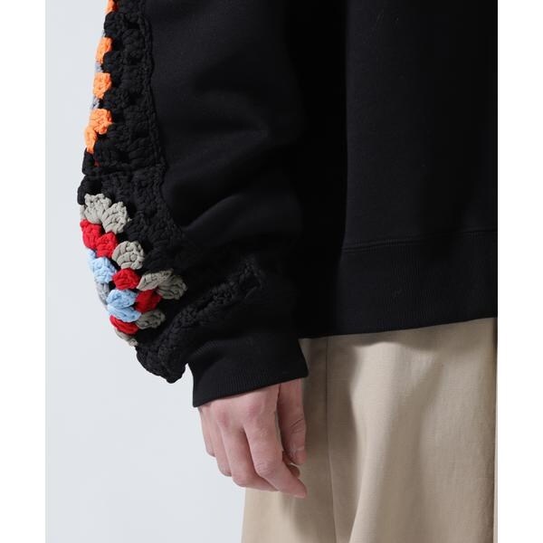 ビーセカンド（B’2nd）/DISCOVERED(ディスカバード) 別注CROCHET SLEEVE SWEAT(UNISEX)_11