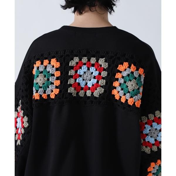 ビーセカンド（B’2nd）/DISCOVERED(ディスカバード) 別注CROCHET SLEEVE SWEAT(UNISEX)_12
