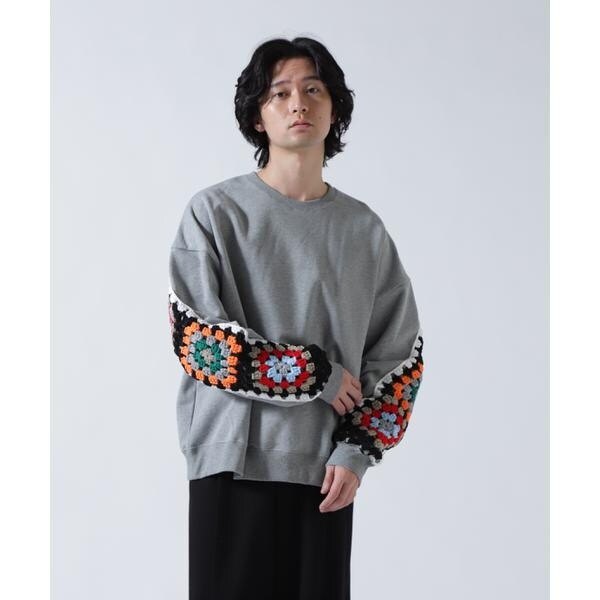ビーセカンド（B’2nd）/DISCOVERED(ディスカバード) 別注CROCHET SLEEVE SWEAT(UNISEX)_18