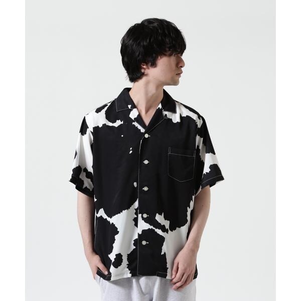 【NEW】ビーセカンド（B’2nd）/HOLO MARKET（ホロマーケット）HMV S／S SHIRTS ／ 総柄アロハ半袖シャツ_9