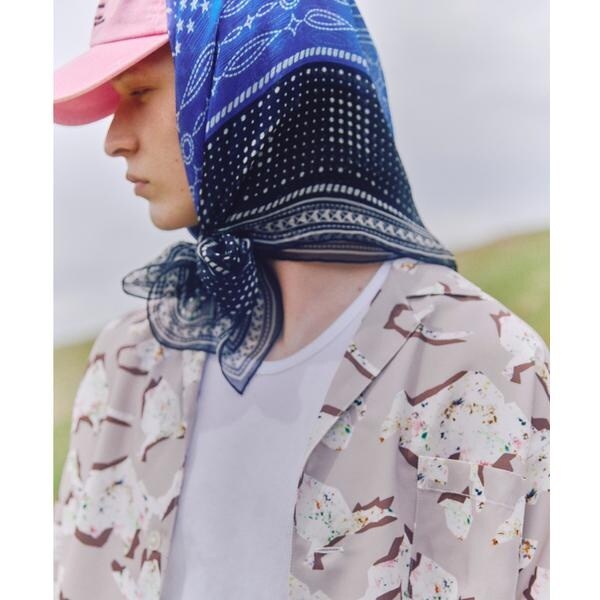 【NEW】ビーセカンド（B’2nd）/HOLO MARKET（ホロマーケット）HMV S／S SHIRTS ／ 総柄アロハ半袖シャツ_14