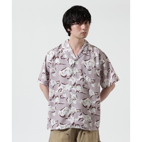 【NEW】ビーセカンド（B’2nd）/HOLO MARKET（ホロマーケット）HMV S／S SHIRTS ／ 総柄アロハ半袖シャツ_17