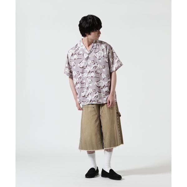 【NEW】ビーセカンド（B’2nd）/HOLO MARKET（ホロマーケット）HMV S／S SHIRTS ／ 総柄アロハ半袖シャツ_18