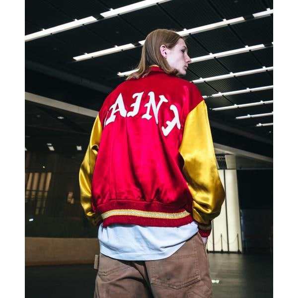 ロイヤルフラッシュ（ROYAL FLASH）/SAINT MICHAEL／セント マイケル／VARSITY JACKET／SAINT／RED