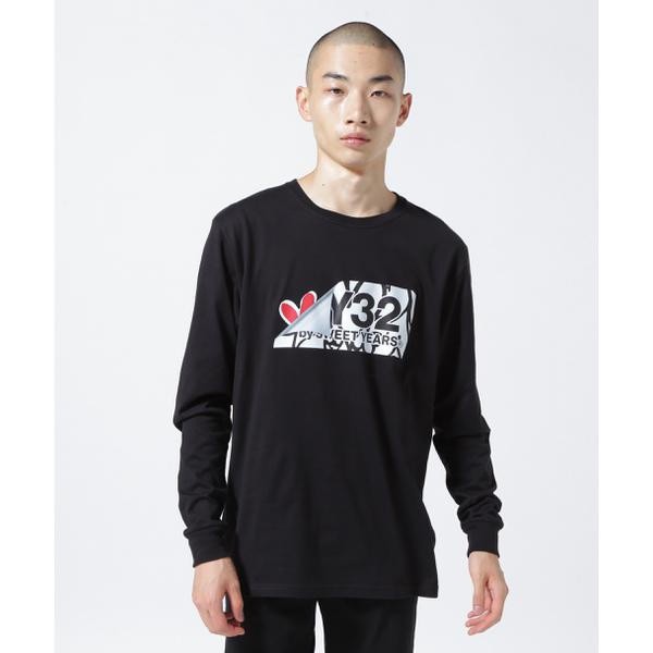 SY32 by SWEETYEARS／HEART DRIP BOX LOGO L／S TEE | ロイヤル