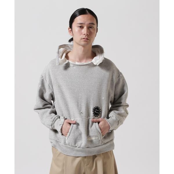 ロイヤルフラッシュ（ROYAL FLASH）/SAINT MICHAEL／セント マイケル／HOODIE／DOUBLE FACE／GRAY_4