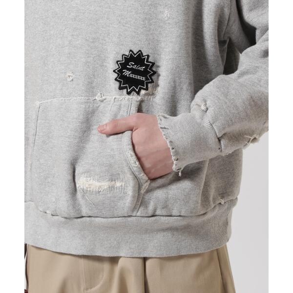 ロイヤルフラッシュ（ROYAL FLASH）/SAINT MICHAEL／セント マイケル／HOODIE／DOUBLE FACE／GRAY_11