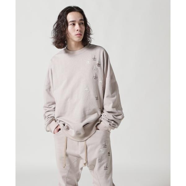 ロイヤルフラッシュ（ROYAL FLASH）/CTLS／シーティーエルエス／別注USUAL CREW−NECK 刺繍クロスの通販は