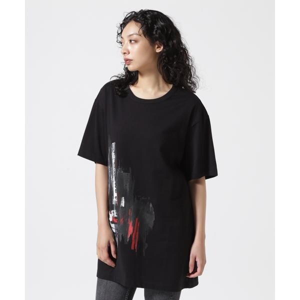 ロイヤルフラッシュ（ROYAL FLASH）/Y’s／ワイズ／FEMALE PRINT ROUND NECK HALF SLEEVE TEE