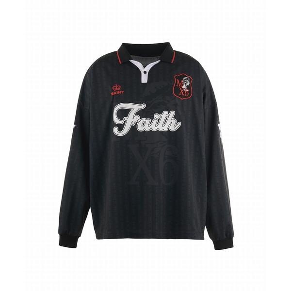 ロイヤルフラッシュ（ROYAL FLASH）/SAINT MICHAEL／セントマイケル／SOCCER SHIRT／FAITH／BLACK