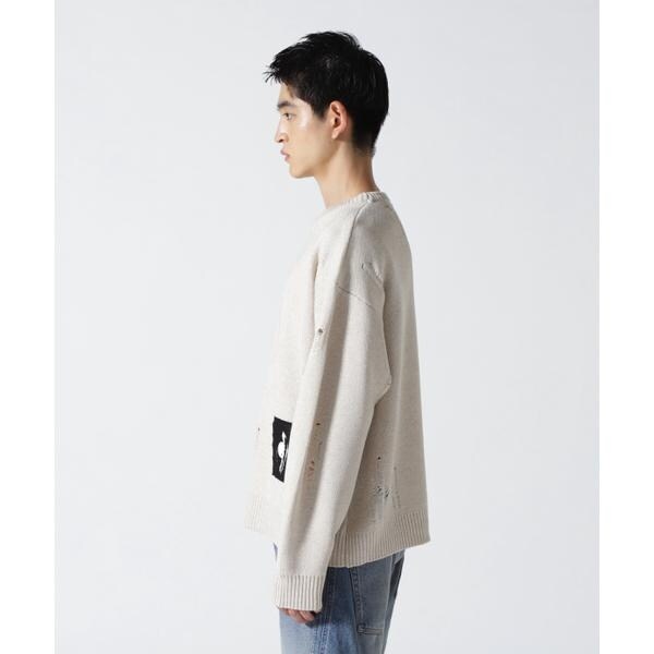 ロイヤルフラッシュ（ROYAL FLASH）/Guernika／Crash Knit sweater (Cell Division)／Beige_2