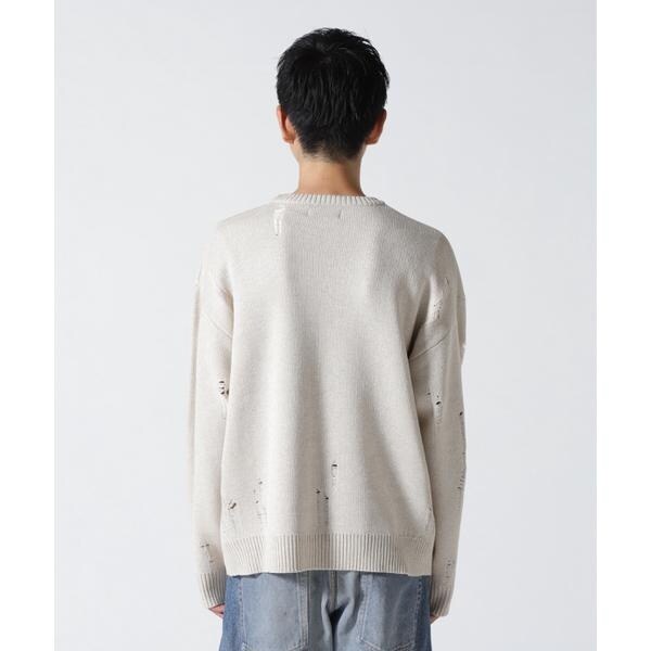 ロイヤルフラッシュ（ROYAL FLASH）/Guernika／Crash Knit sweater (Cell Division)／Beige_3