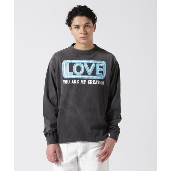 ロイヤルフラッシュ（ FLASH）/SAINT MICHAEL／セントマイケル／LS TEE／LOVE／BLACK