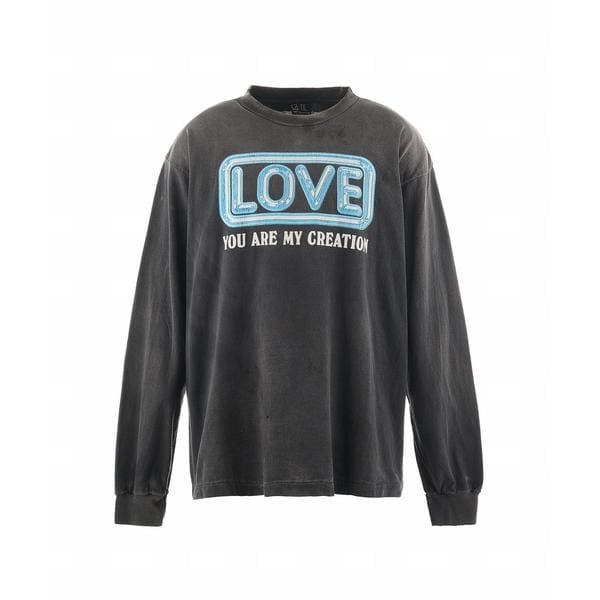 ロイヤルフラッシュ（ROYAL FLASH）/SAINT MICHAEL／セントマイケル／LS TEE／LOVE／BLACK_1