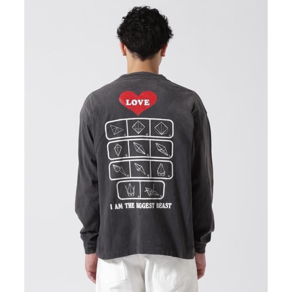 ロイヤルフラッシュ（ROYAL FLASH）/SAINT MICHAEL／セントマイケル／LS TEE／LOVE／BLACK_12