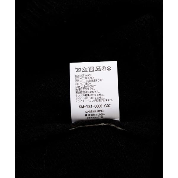 ロイヤルフラッシュ（ROYAL FLASH）/SAINT MICHAEL／セントマイケル／CP_CREW KNIT／SMILE／BLACK_11
