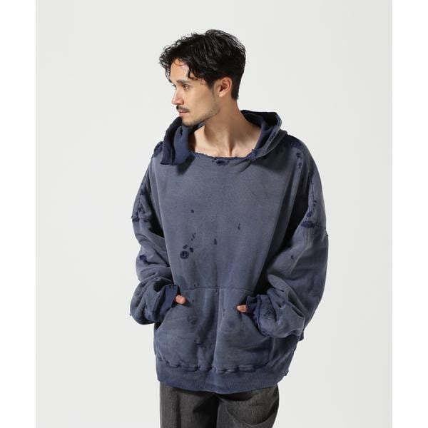 ロイヤルフラッシュ（ FLASH）/READYMADE／レディーメイド／DOUBLE FACE HOODIE／NAVY