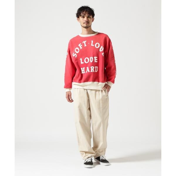 ロイヤルフラッシュ（ROYAL FLASH）/SAINT MICHAEL／セントマイケル／CREW SWEAT／SOFT LOVE／RED_1