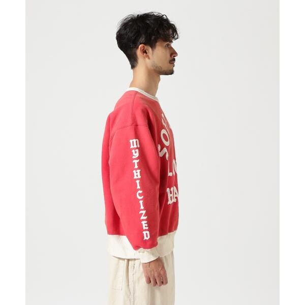 ロイヤルフラッシュ（ROYAL FLASH）/SAINT MICHAEL／セントマイケル／CREW SWEAT／SOFT LOVE／RED_4