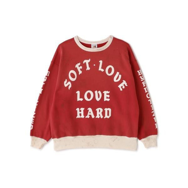 ロイヤルフラッシュ（ROYAL FLASH）/SAINT MICHAEL／セントマイケル／CREW SWEAT／SOFT LOVE／RED_9