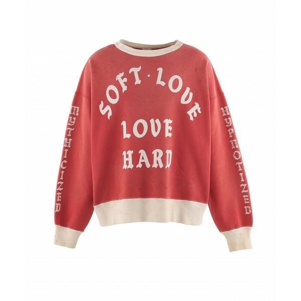 ロイヤルフラッシュ（ROYAL FLASH）/SAINT MICHAEL／セントマイケル／CREW SWEAT／SOFT LOVE／RED_14