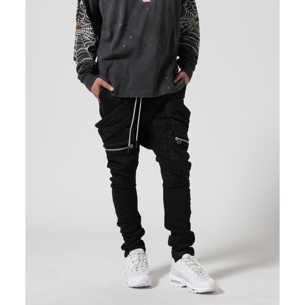 ロイヤルフラッシュ（ FLASH）/A．F ARTEFACT／エーエフ・アーティファクト／DENIM COATING CARGO SAR