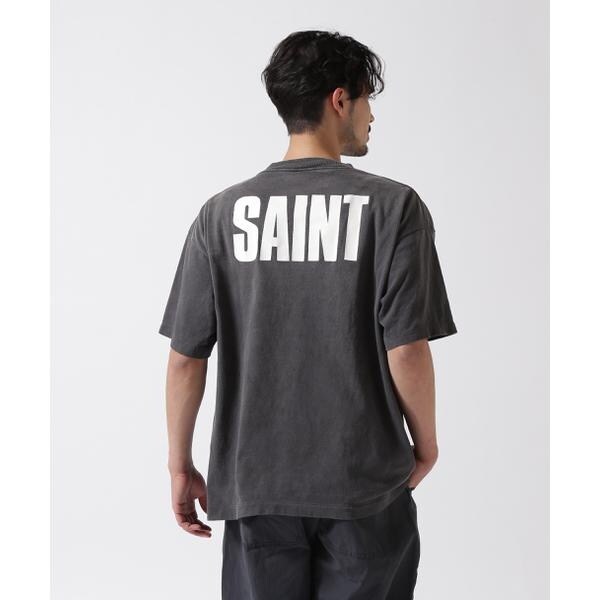 ロイヤルフラッシュ（ROYAL FLASH）/SAINT MICHAEL／セントマイケル／FRIENDSコラボ FRD_SS TEE／BLACK