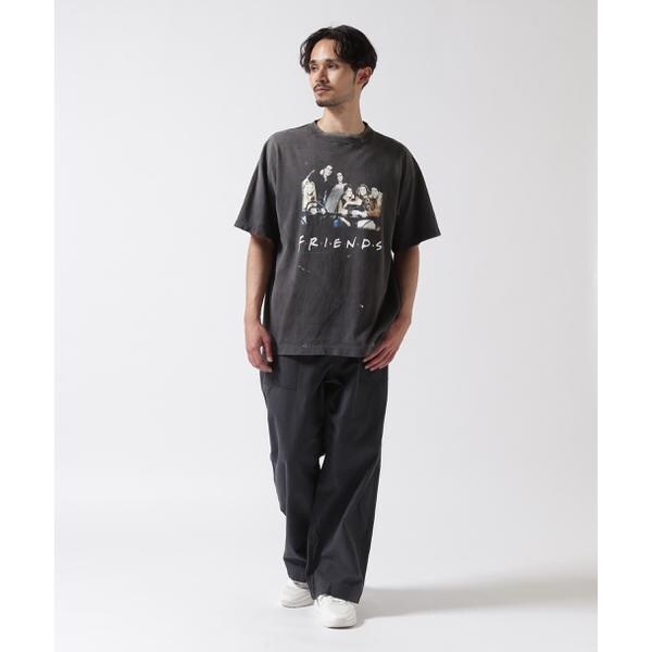 ロイヤルフラッシュ（ROYAL FLASH）/SAINT MICHAEL／セントマイケル／FRIENDSコラボ FRD_SS TEE／BLACK