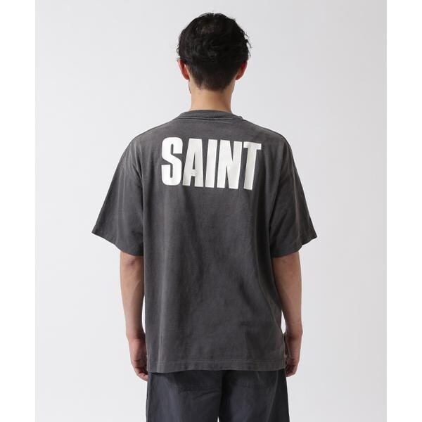ロイヤルフラッシュ（ROYAL FLASH）/SAINT MICHAEL／セントマイケル／FRIENDSコラボ FRD_SS TEE／BLACK