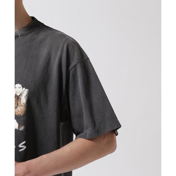 ロイヤルフラッシュ（ROYAL FLASH）/SAINT MICHAEL／セントマイケル／FRIENDSコラボ FRD_SS TEE／BLACK