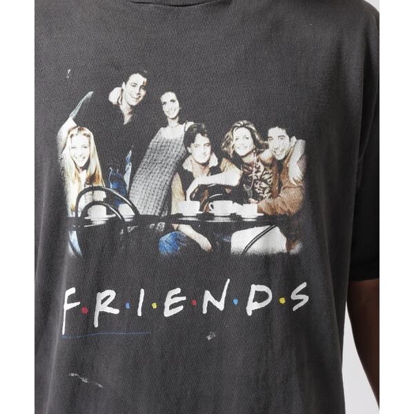 ロイヤルフラッシュ（ROYAL FLASH）/SAINT MICHAEL／セントマイケル／FRIENDSコラボ FRD_SS TEE／BLACK