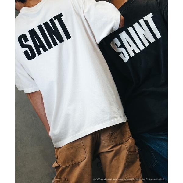 ロイヤルフラッシュ（ROYAL FLASH）/SAINT MICHAEL／セントマイケル／FRIENDSコラボ FRD_SS TEE／BLACK