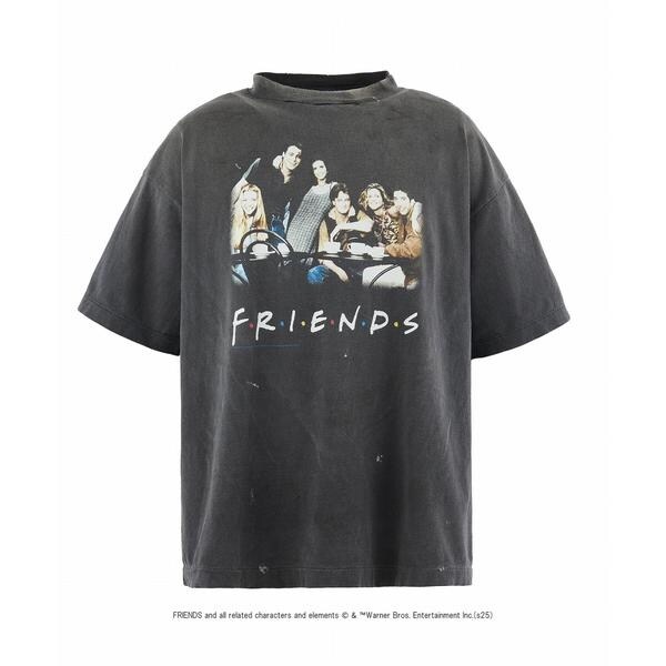 ロイヤルフラッシュ（ROYAL FLASH）/SAINT MICHAEL／セントマイケル／FRIENDSコラボ FRD_SS TEE／BLACK