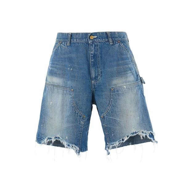 ロイヤルフラッシュ（ROYAL FLASH）/SAINT MICHAEL／セントマイケル／DOUBLE KNEE SHORTS／BLUE_3