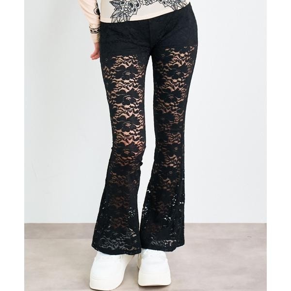 ロイヤルフラッシュ（ROYAL FLASH）/ANNA SUI NYC／アナ スイ エヌワイシー／フラワーレースストレッチパンツ