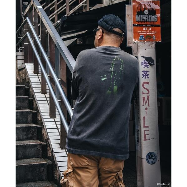 ロイヤルフラッシュ（ROYAL FLASH）/SAINT MICHAEL／セントマイケル／GS_SS TEE／隣人13号／BLACK