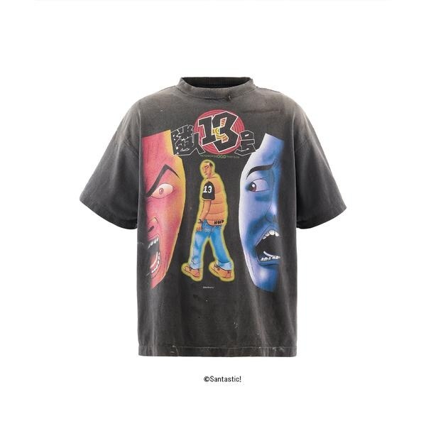 ロイヤルフラッシュ（ROYAL FLASH）/SAINT MICHAEL／セントマイケル／GS_SS TEE／隣人13号／BLACK