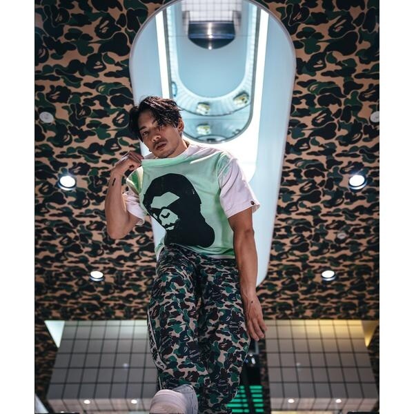 ロイヤルフラッシュ（ROYAL FLASH）/SAINT MICHAEL／セントマイケル／BAPE_SS TEE／HANDPRINT／WHITE×_1