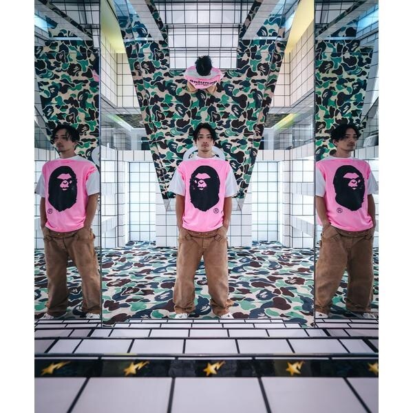ロイヤルフラッシュ（ROYAL FLASH）/SAINT MICHAEL／セントマイケル／BAPE_SS TEE／HANDPRINT／WHITE×_1