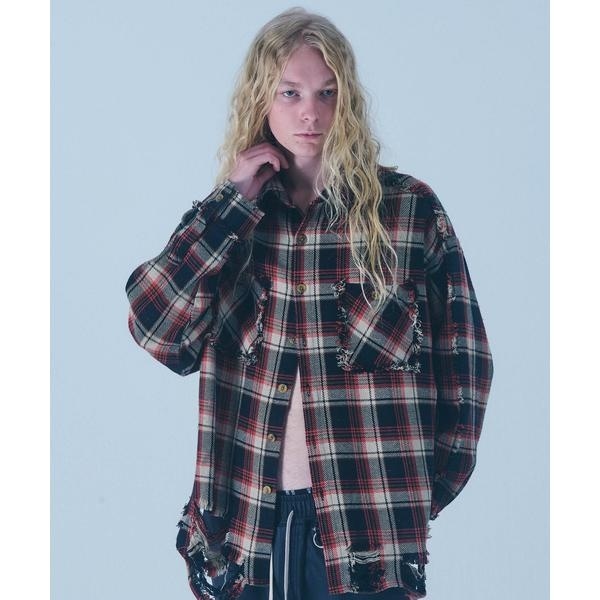 ロイヤルフラッシュ（ FLASH）/FR(13)NDS／フレンズ／PIGMENT CHECK SHIRT