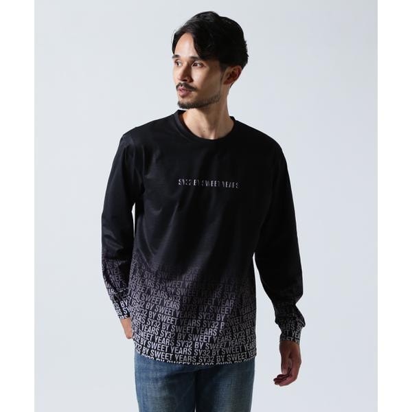 ロイヤルフラッシュ（ FLASH）/SY32 by SWEET YEARS／GRADATION LOGO L／S TEE