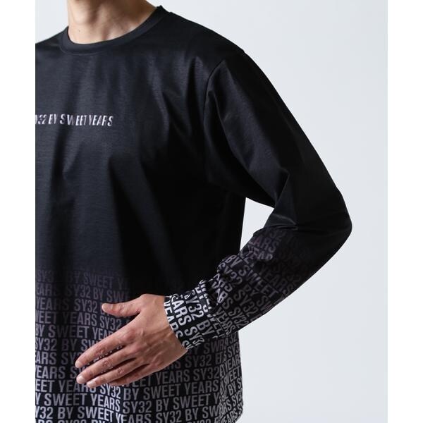 ロイヤルフラッシュ（ROYAL FLASH）/SY32 by SWEET YEARS／GRADATION LOGO L／S TEE_7
