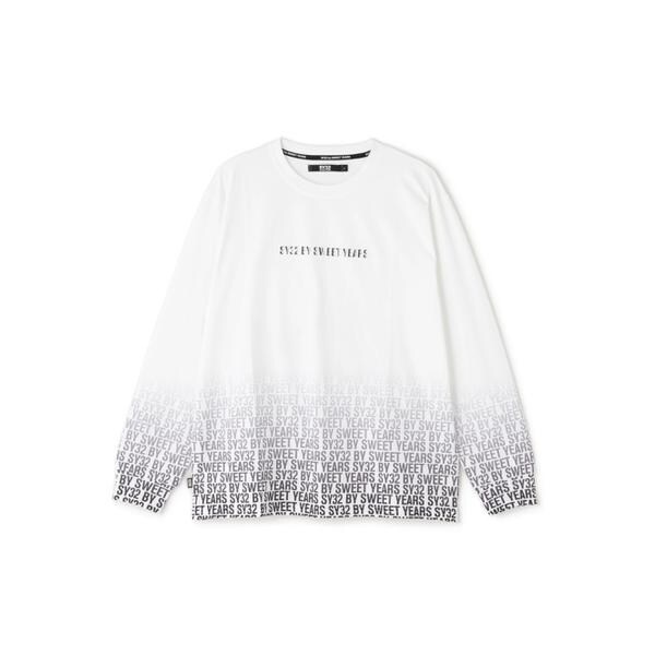 ロイヤルフラッシュ（ROYAL FLASH）/SY32 by SWEET YEARS／GRADATION LOGO L／S TEE_15