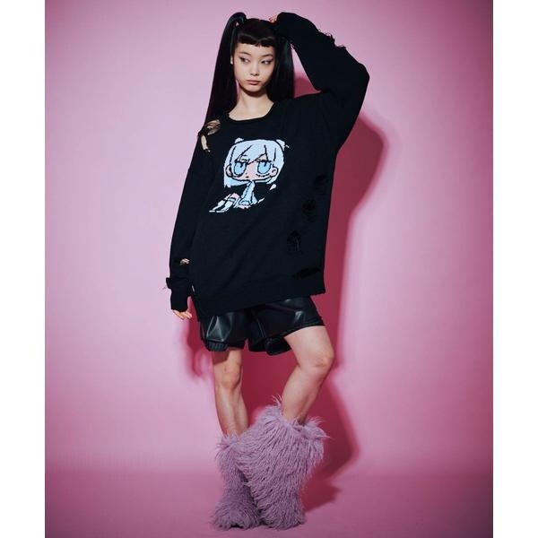 ロイヤルフラッシュ（ROYAL FLASH）/ANNA SUI NYC／アナ スイ エヌワイシー／TERAジャガードニット_4