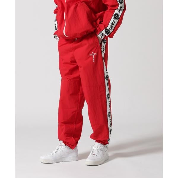 ロイヤルフラッシュ（ FLASH）/SAINT MICHAEL／セント マイケル／TRACK PANTS／SIDE TAPE／RED