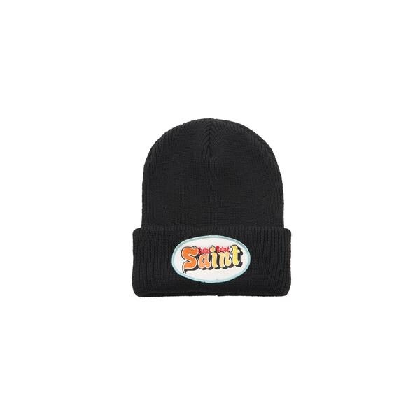 ロイヤル閃光電球（ROYAL FLASH）/SAINT MICHAEL／仙 マイケル／KNIT CAP／SAINT／BLACK