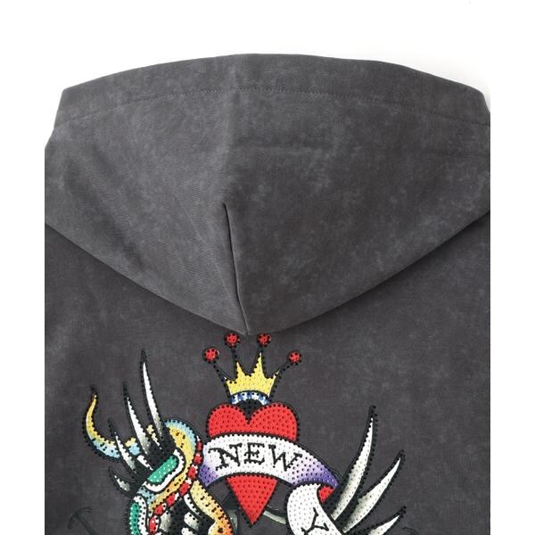 ロイヤルフラッシュ（ROYAL FLASH）/FR(13)NDS × Ed Hardy／フレンズ × エド・ハーディ／コラボジップフーディ_15