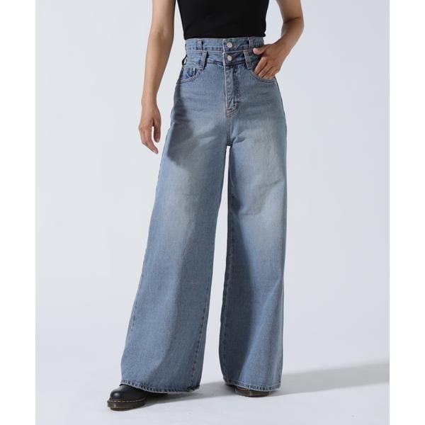 ロイヤルフラッシュ（ FLASH）/MITSUKI／ミツキ／Ｗウエストデニムパンツ