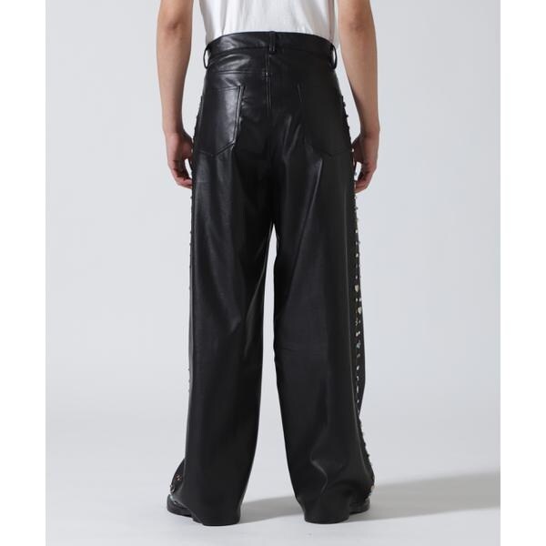 ロイヤルフラッシュ（ROYAL FLASH）/Bloomyard／ブルームヤード／Fake LeatherSide Studs Pants_4