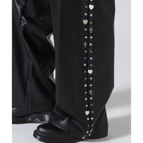 ロイヤルフラッシュ（ROYAL FLASH）/Bloomyard／ブルームヤード／Fake LeatherSide Studs Pants_8